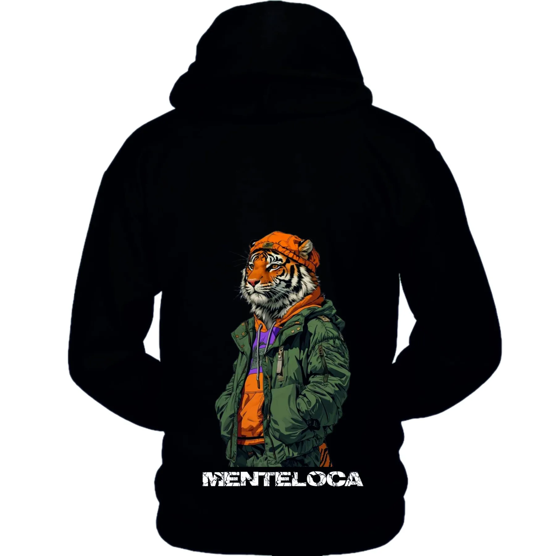SUDADERA NGR MENTELOCA (TIGRE) SUDADERA NGR MENTELOCA (TIGRE)