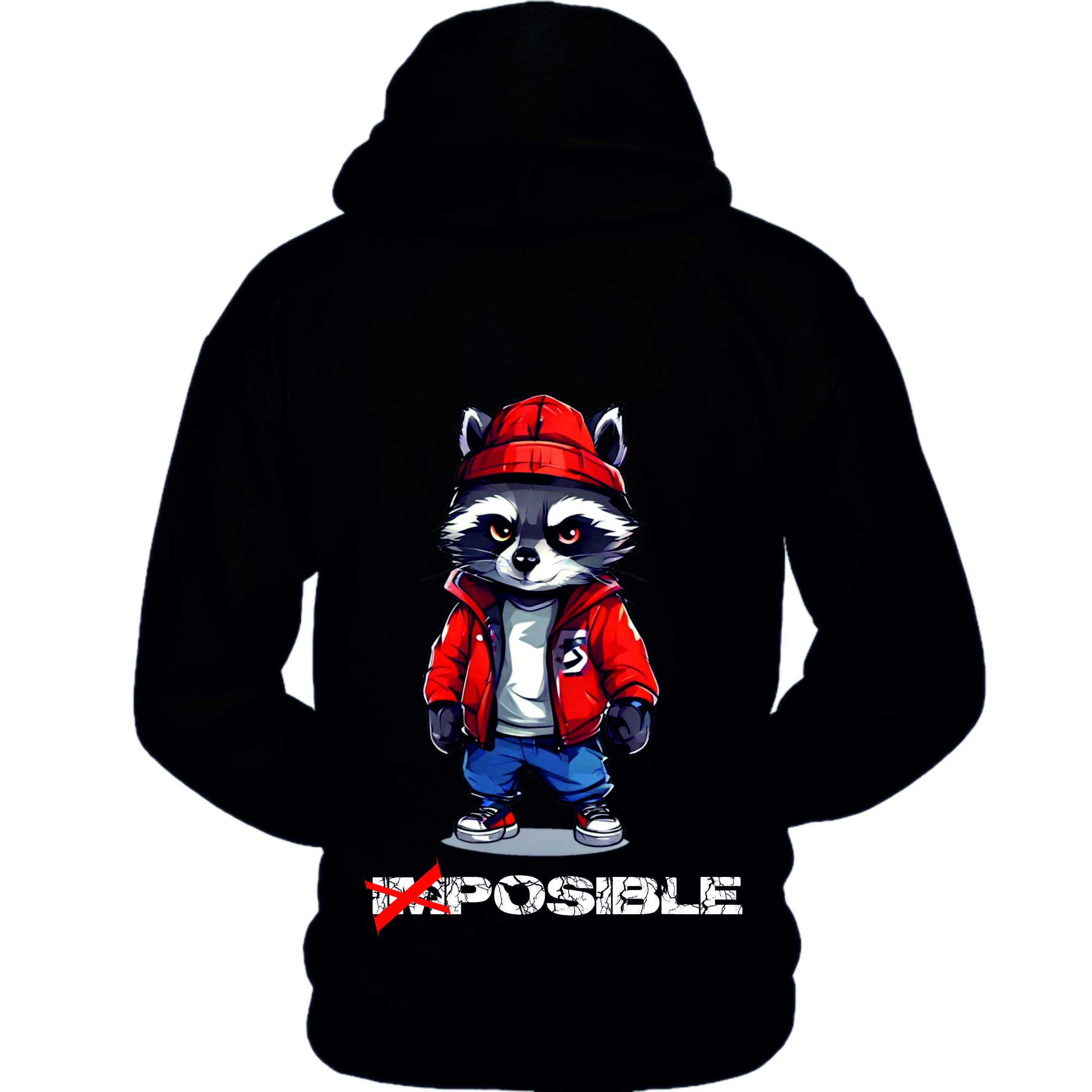 SUDADERA NGR MENTELOCA(MAPACHE)